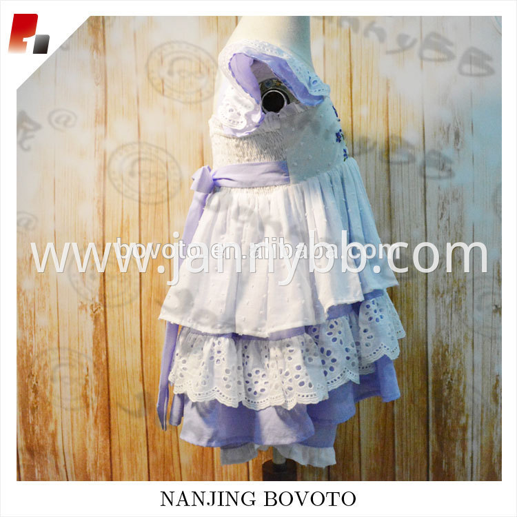 lavander embroidery dress